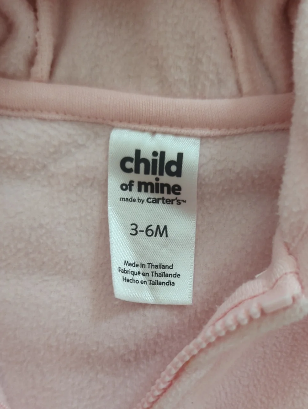 Carter's Girl's Fleece Bundle Pink Hooded Zip Jacket & Teal Hooded Vest 3 Months